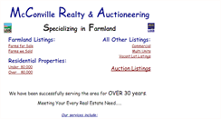Desktop Screenshot of mcconvillerealty.com